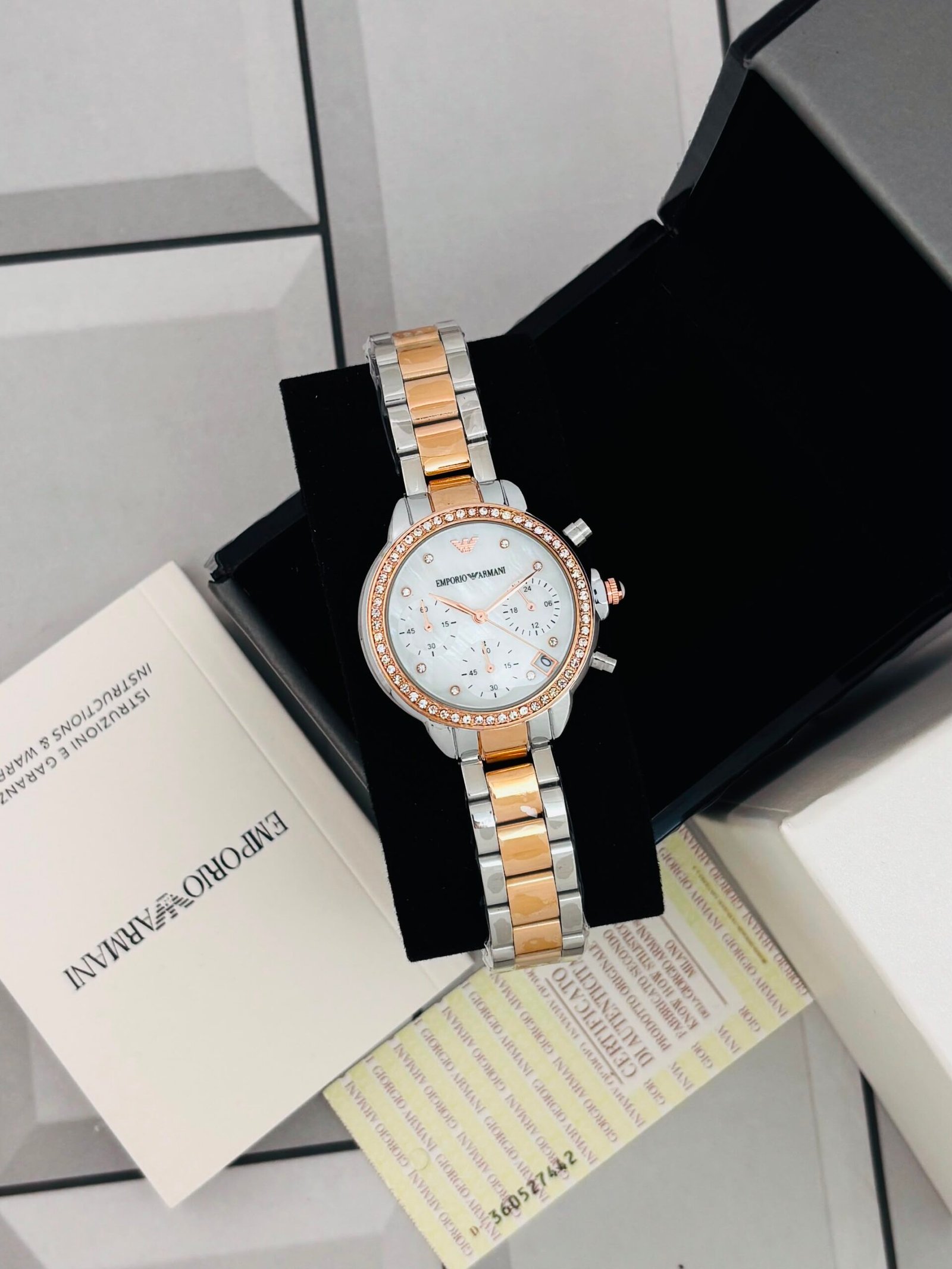 Armani-Inspired Premium Women's Analog Wrist Watch