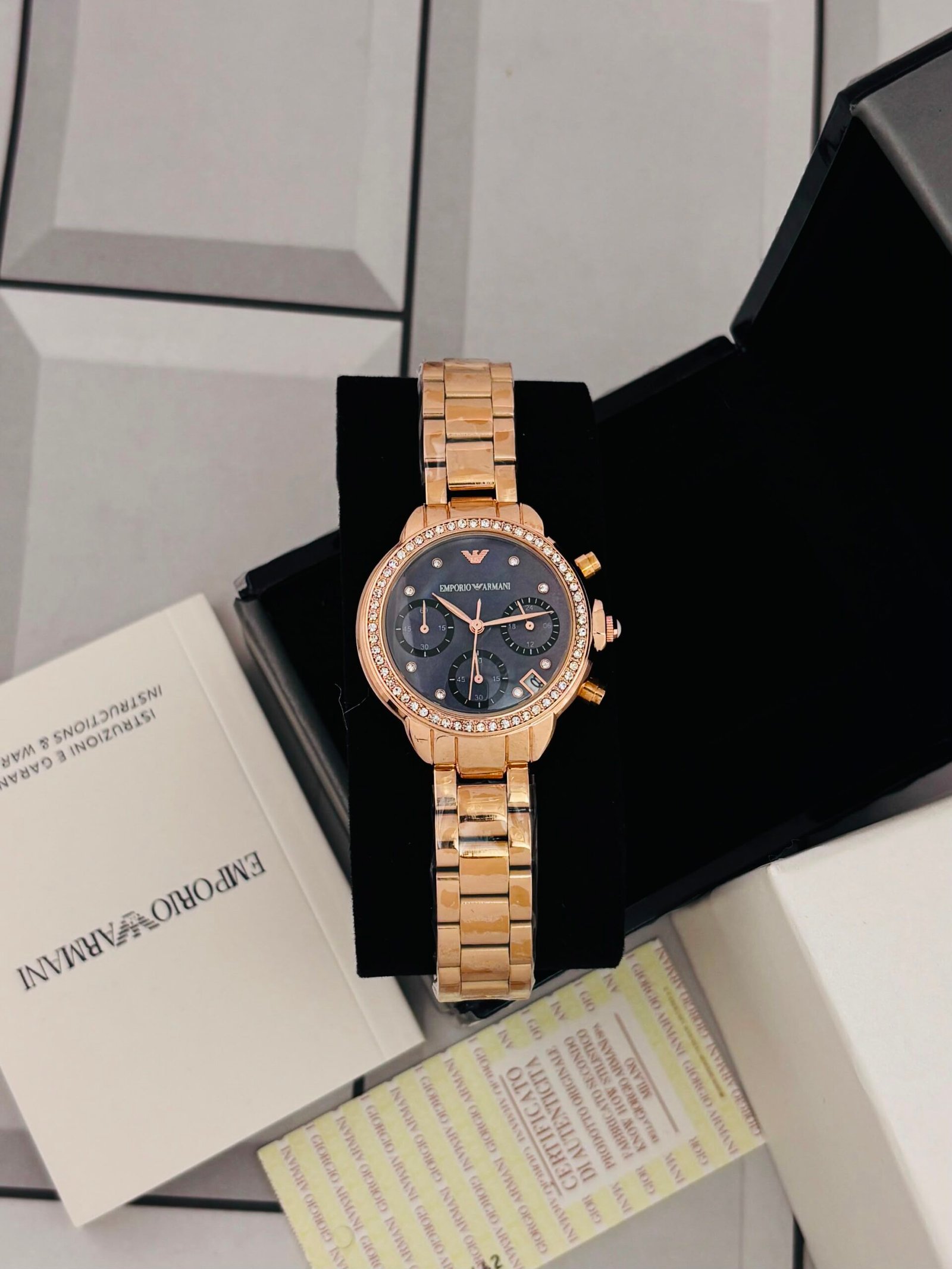Armani-Inspired Premium Women's Analog Wrist Watch