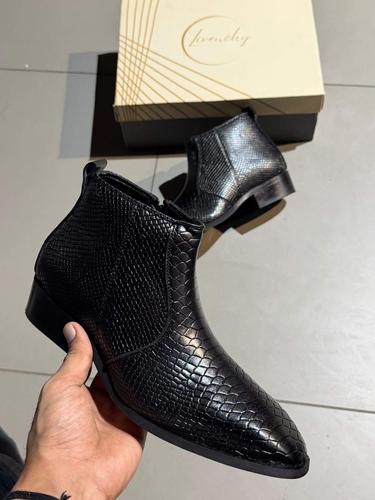Chelsia Premium Woodsheet Black Belly Boots