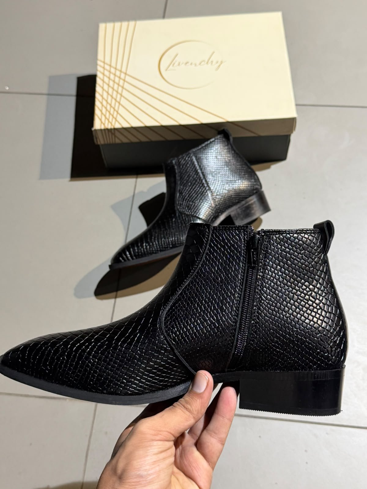 Chelsia Premium Woodsheet Black Belly Boots