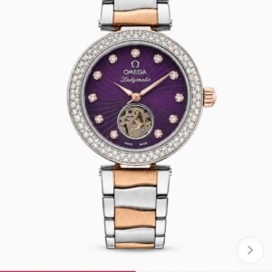 Omega Ladymatic Automatic Deep Purple Dial Two-Tone Watch