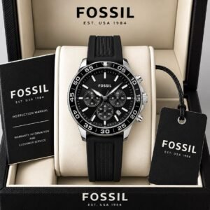 Fossil Bannon BQ2494 Bold Black Sporty Men's Watch