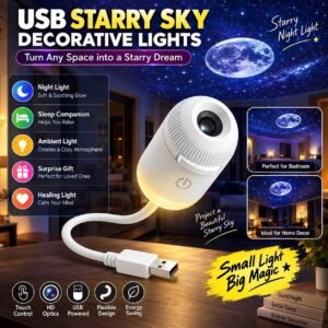 USB Starry Sky Decorative Night Lamp with 6 Different Discs
